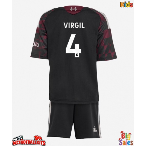 Liverpool Virgil van Dijk #4 Replica Third Stadium Kit for Kids 2026-27 Short Sleeve (+ pants)